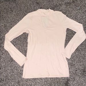 Ribbed long sleeve shirt